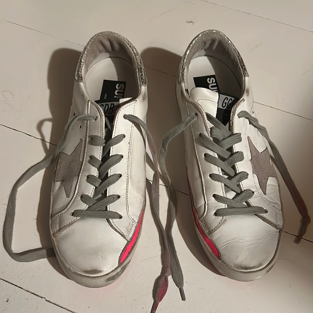 Golden goose women’s white sneakers